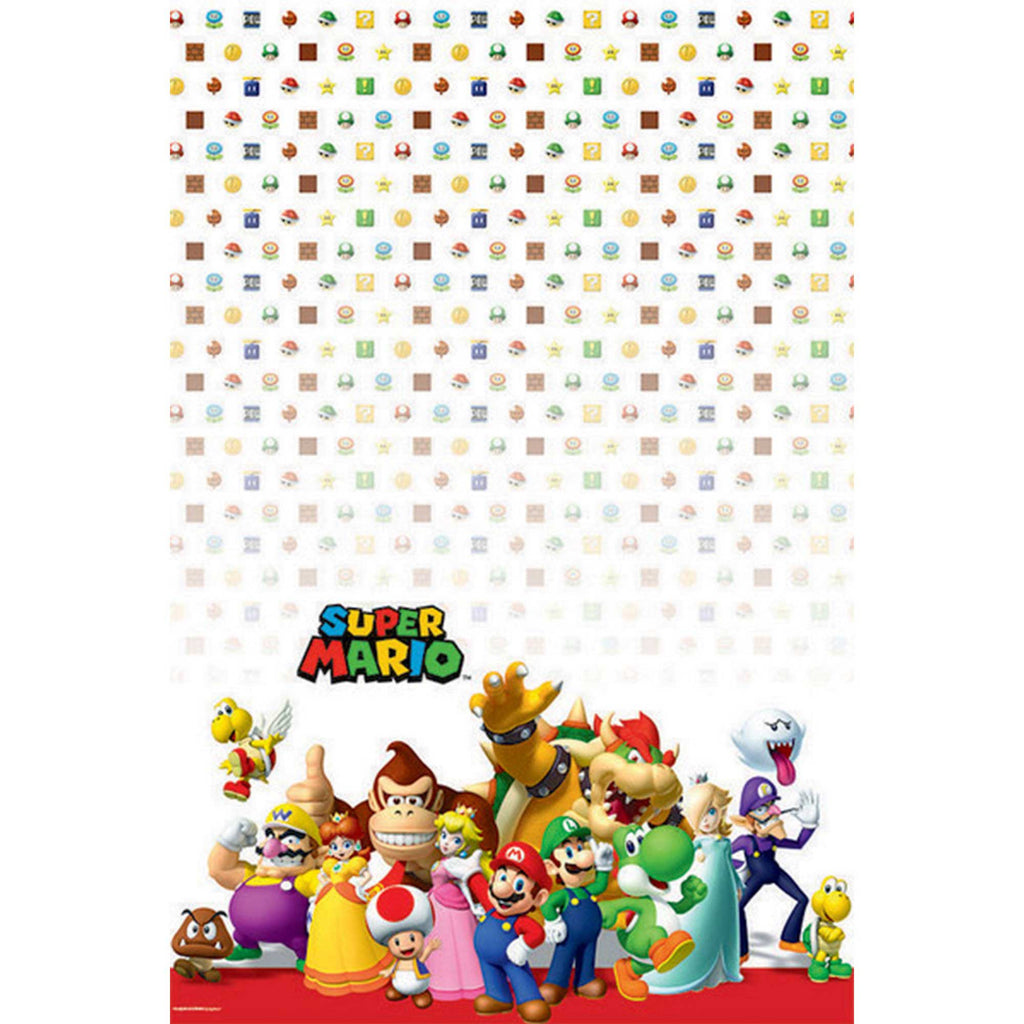 Super Mario Brothers Tablecover Plastic NIS Traders
