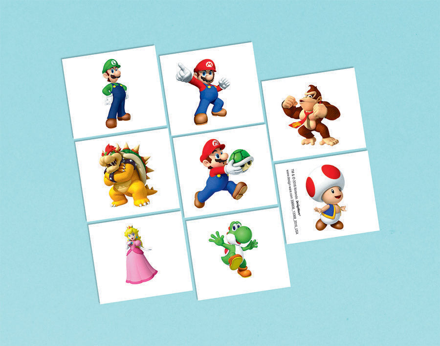 Super Mario Brothers Tattoos NIS Traders