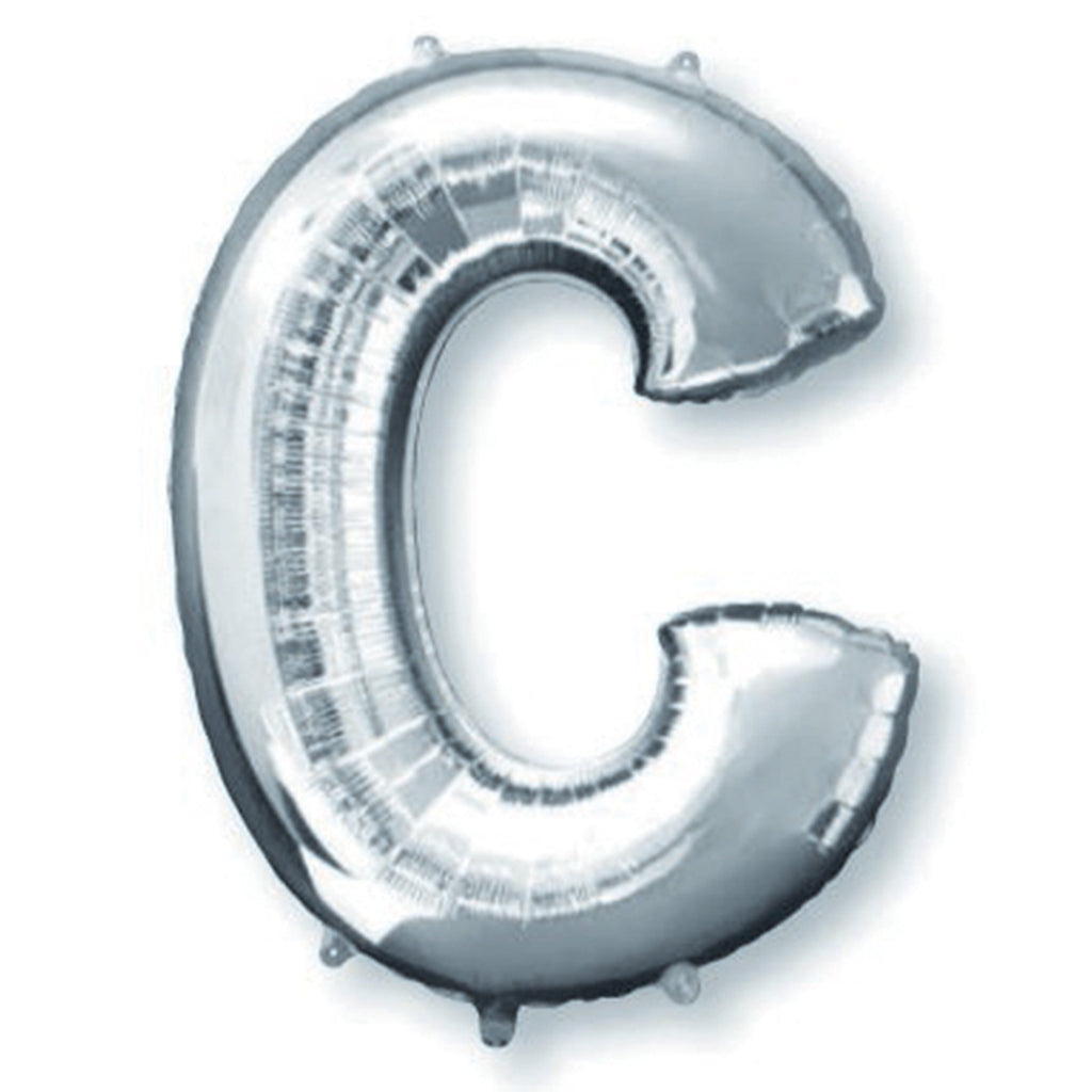 SuperShape Letter C Silver (34 inch) NIS Traders