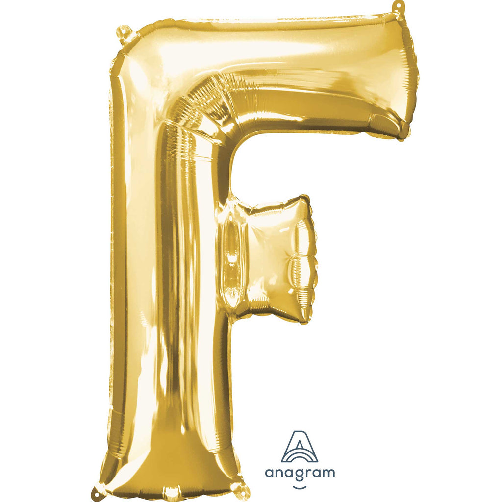 SuperShape Letter F Gold (34 inch) NIS Traders