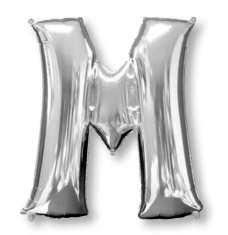 SuperShape Letter M Silver. NIS Traders