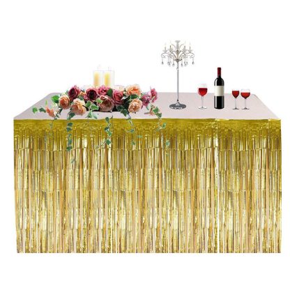 Table Skirt - Gold (1pc)  2.75mx75cm NIS Traders