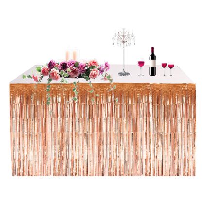 Table Skirt - Rose Gold (1pc) 2.75mx75cm NIS Traders