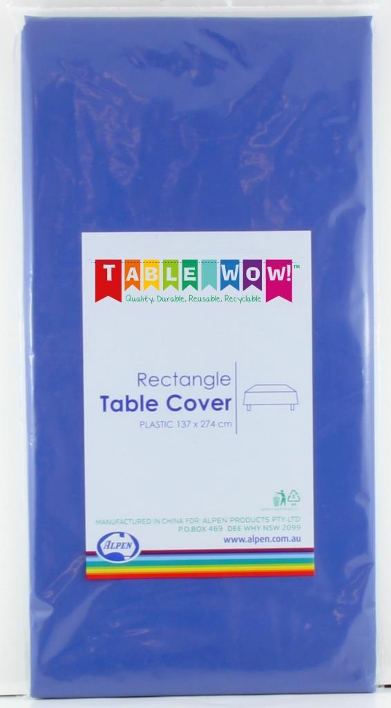 Buy TableCover Rectangle ROYAL BLUE 1 pc at NIS Packaging & Party Supply Brisbane, Logan, Gold Coast, Sydney, Melbourne, Australia