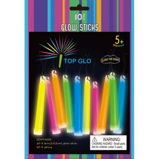 Buy GLOW 6"LIGHTSTICK/STRING ASSORTED at NIS Packaging & Party Supply Brisbane, Logan, Gold Coast, Sydney, Melbourne, Australia
