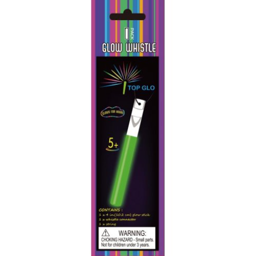 Buy GLOW 6" WHISTLE/STRING at NIS Packaging & Party Supply Brisbane, Logan, Gold Coast, Sydney, Melbourne, Australia