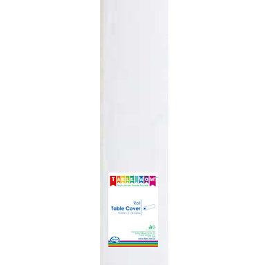 Buy WHITE Table cover Roll 30m at NIS Packaging & Party Supply Brisbane, Logan, Gold Coast, Sydney, Melbourne, Australia